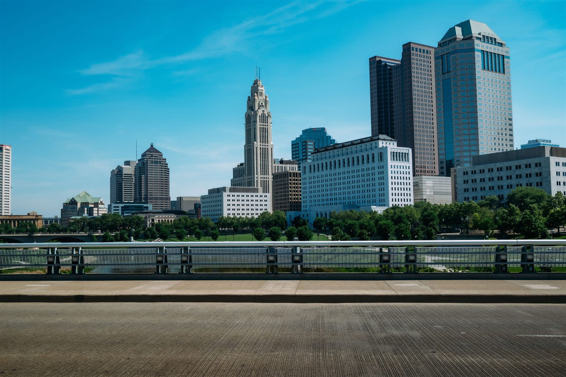Ohio skyline or landscape for local Jewish obituary resources for Ohio