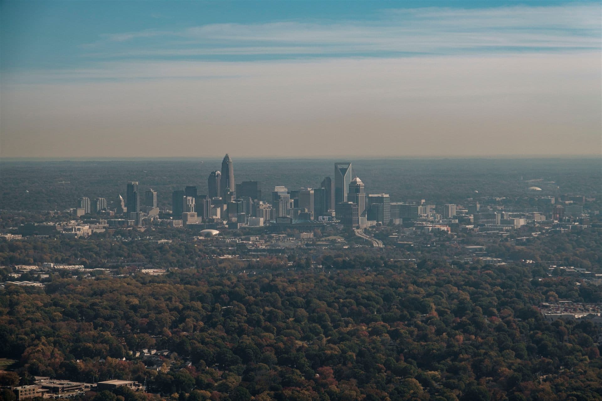 North Carolina skyline or landscape for local Jewish obituary resources for North Carolina