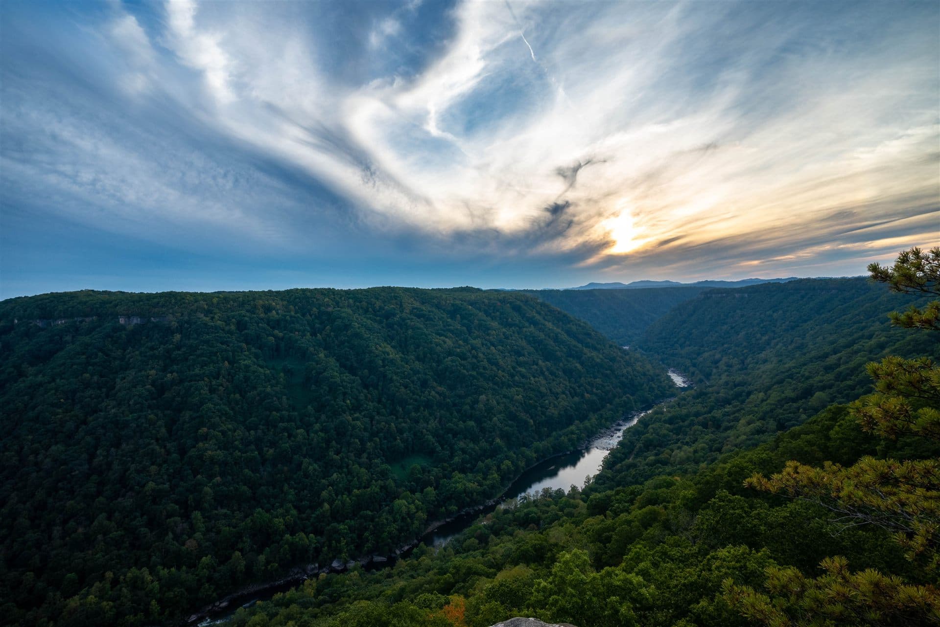 West Virginia skyline or landscape for local Jewish obituary resources for West Virginia